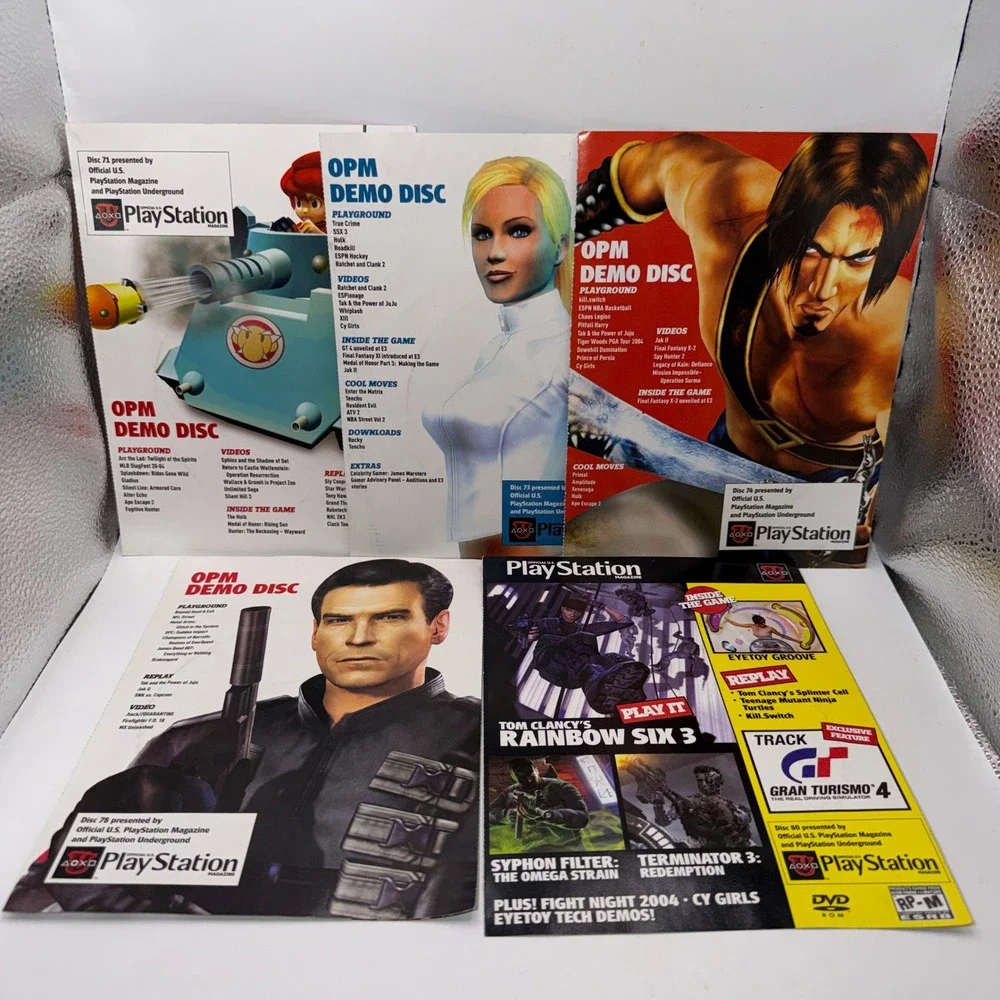 Official PlayStation OPM Demo Disc Lot 17 PS2 Retro Gaming Y2K‎ VTG Collector